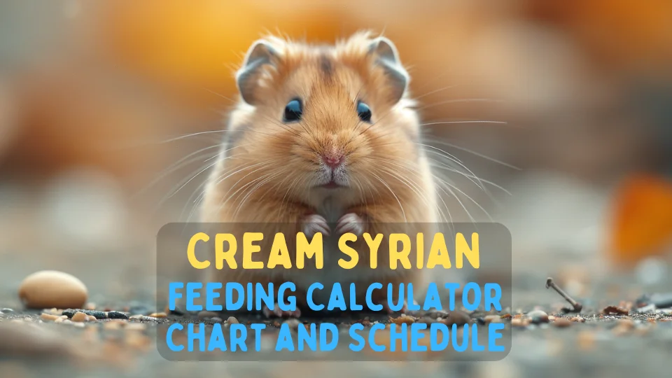 Cream Syrian Feeding Calculator – Chart and Schedule